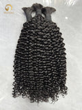 Jerry Curly Bulk Hair for Bobo Braiding -1B