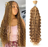 27/30# Bulk Hair for Bobo Braiding - Deep wave