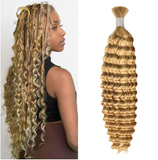 27/613# Bulk Hair for Bobo Braiding - Deep wave