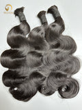 Bodywave Bulk Hair for Bobo Braiding -1B