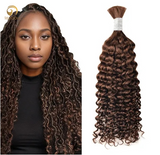 4# Bulk Hair for Bobo Braiding - Deep Cury