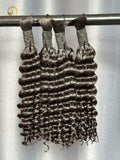 Deep Wave Bulk Hair for Bobo Braiding -1B