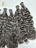 Natural Wave Bulk Hair for Bobo Braiding -1B