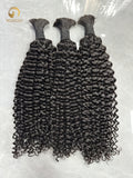 Jerry Curly Bulk Hair for Bobo Braiding -1B