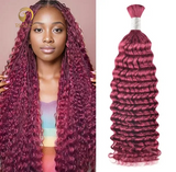 PINK# Bulk Hair for bobo braiding - Deep wave