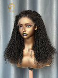 Top Virgin Hair 2*6 4*4 5*5 HD Closure Wig -  Pixie Curly  #1B