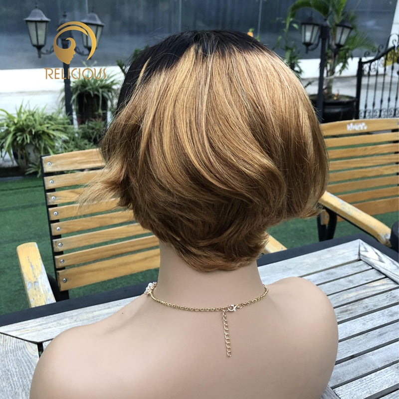 4x4 #1b30 Pixie wig