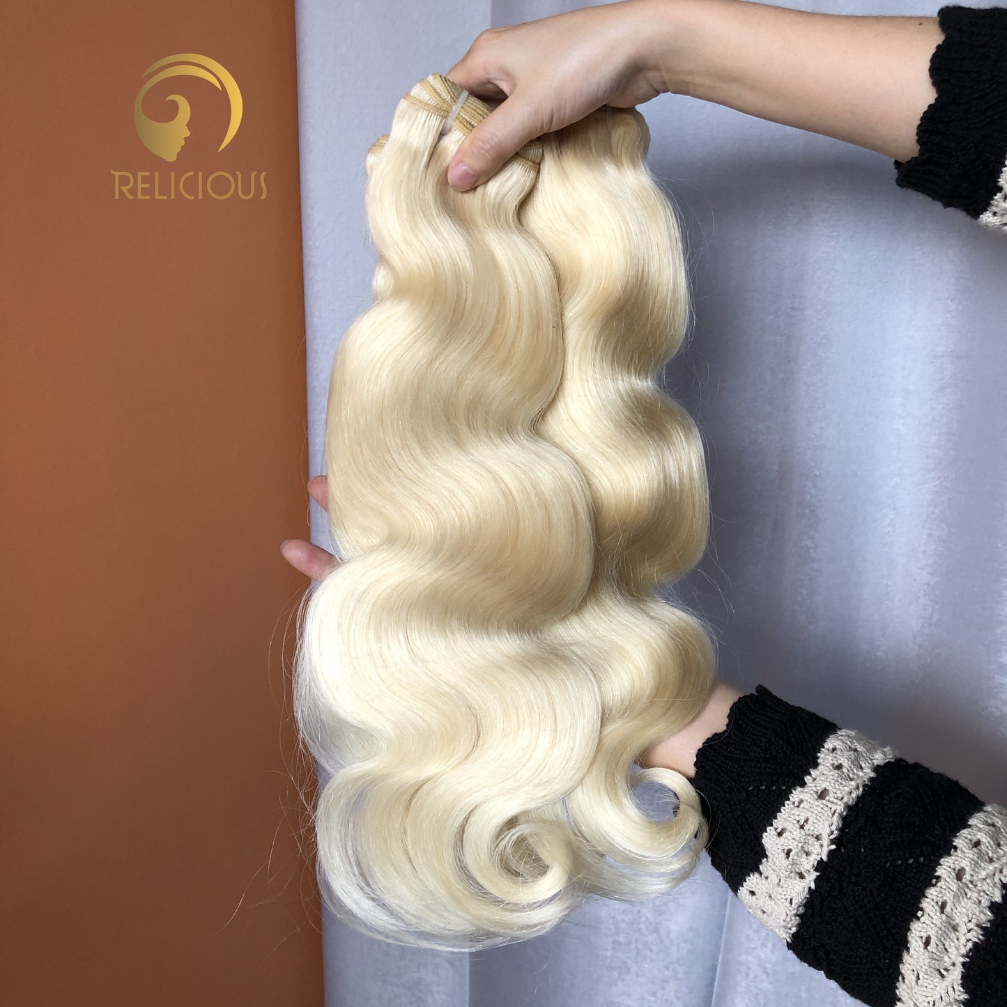 Top Virgin Hair #613 Blonde Body wave Hair Extensions