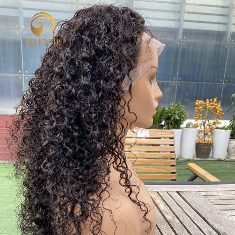 Lace Front Wig Italian Curly 150% Density