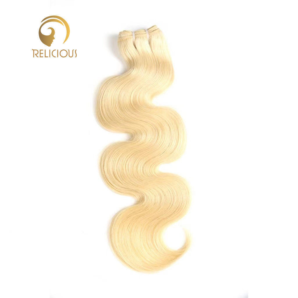 Top Raw #613 blonde body wave one donor unprocessed hair wholesale