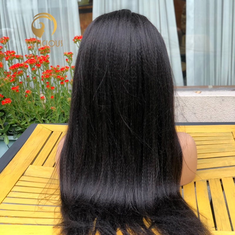 Yaki Straight Wig 180% Density